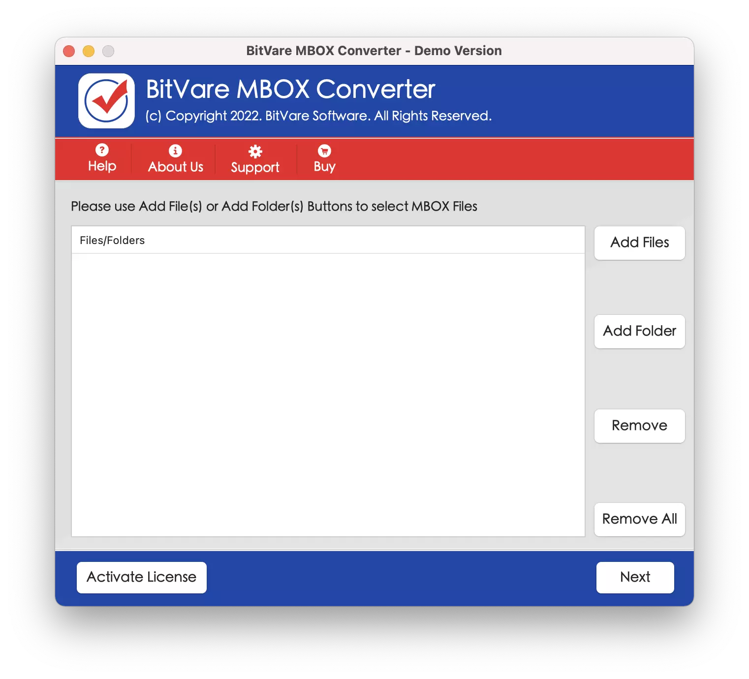 open Mac MBOX Converter Software