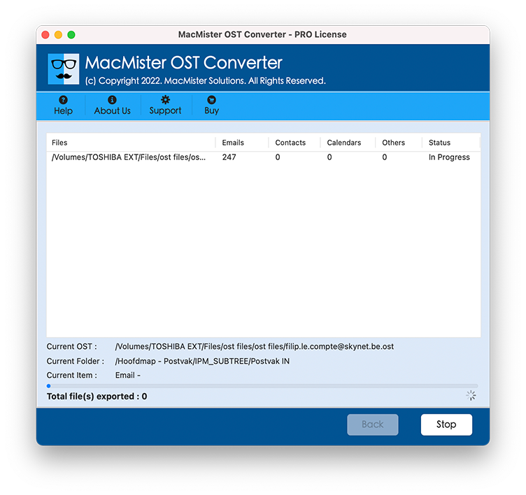 select naming option of OST Converter