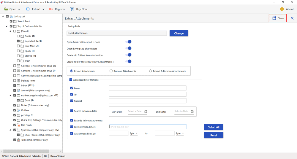 Click on Save button