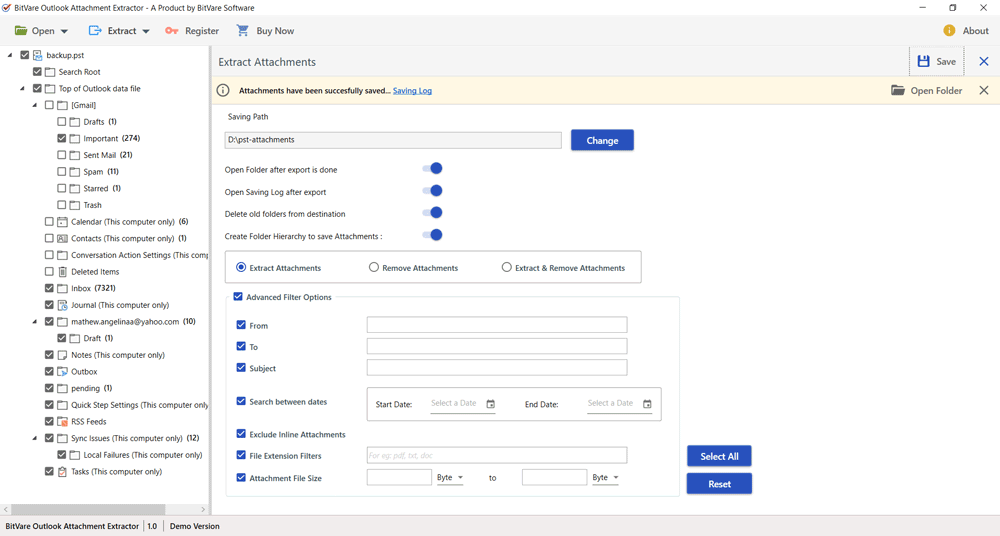 Mail Attachment Extractor
