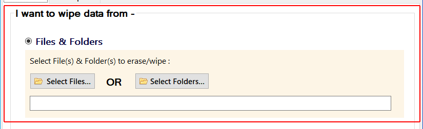 wipe file/folders