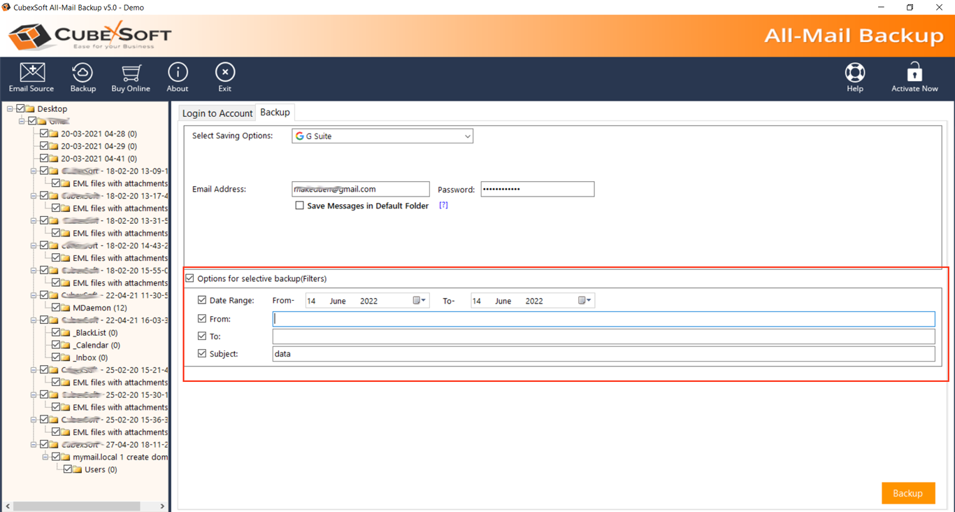 Know how to export emails from bluehost to External hard drive or Webmail, cloud account